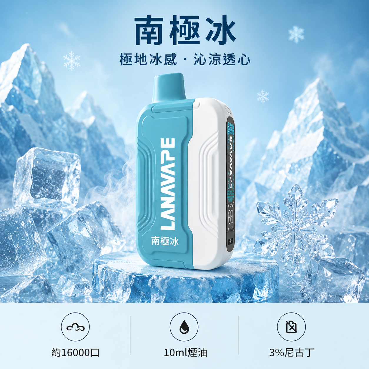 拉娜拋棄式16000口 南極冰